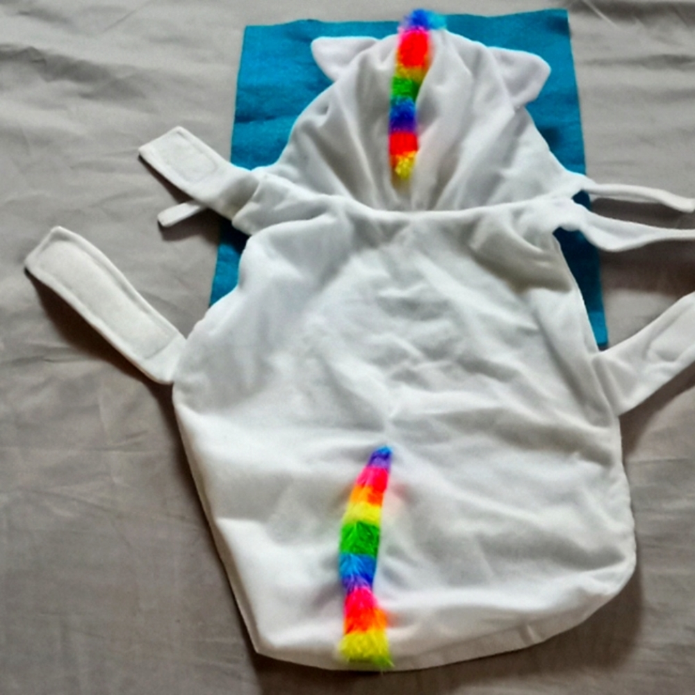 Adorable unicorn puppy's costume
